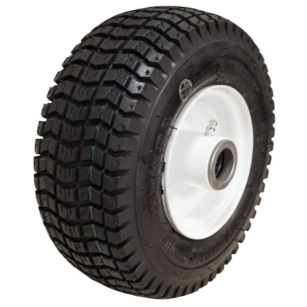 New Wheel Assembly For Wheel Size 9X3.50-4, Tread Turf Rider, Rim Size 4 In., Hub Offset 2 1/4 In.